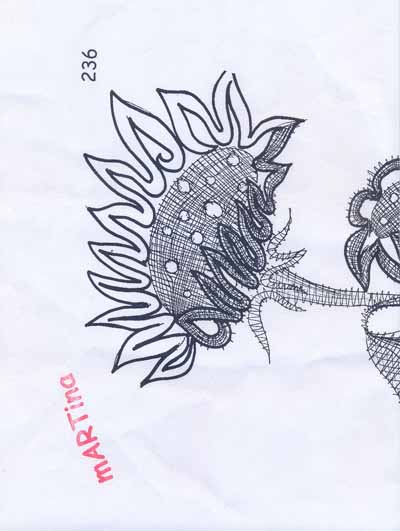 Klppelbrief Sonnenblume mARTina Nr. 236
